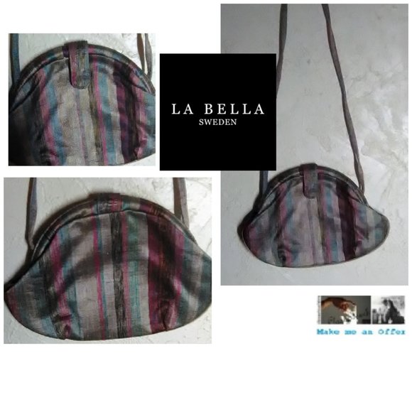 La Bella Elegant Fabric Small Shoulder Bag - Picture 1 of 8